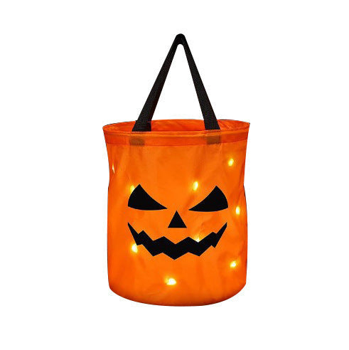 Halloween Glowing Pumpkin Bag – LED Lights