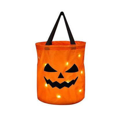 Halloween Glowing Pumpkin Bag – LED Lights