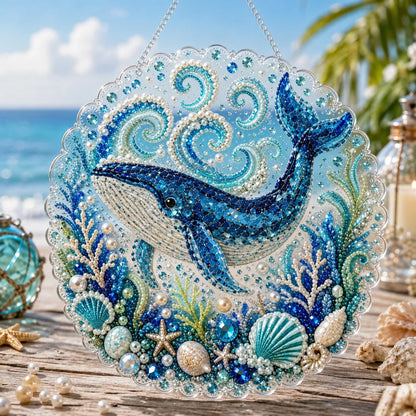 5D DIY Diamond Art Ocean Christmas Ornament Kit