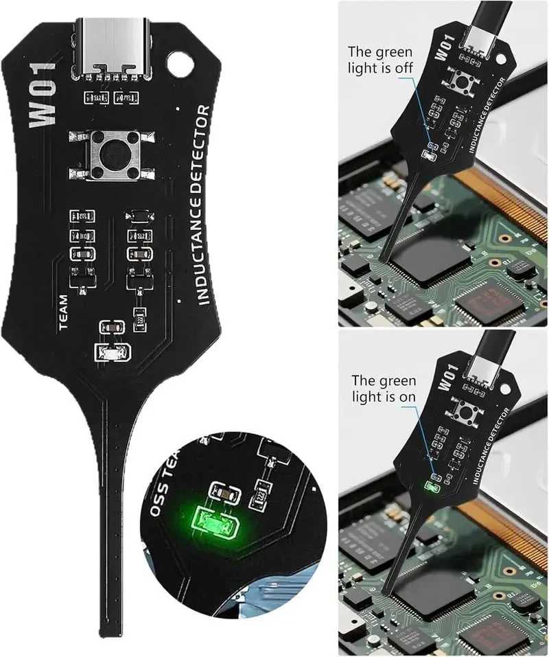 Type-C Inductance Tester Motherboard Coil Tester, Electronic Circuit Board Inductor Detector