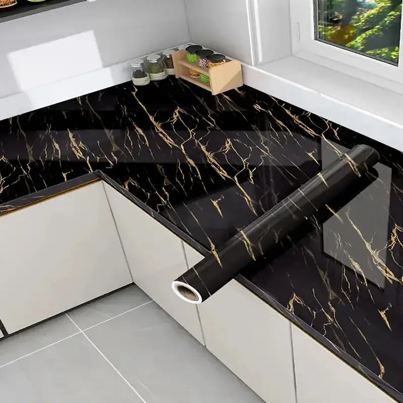 ✨ Gold Marble Peel & Stick Wallpaper | Walls, Kitchen & Furniture