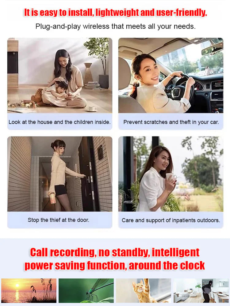 2026 Mini Magnetic WiFi Camera | Built-In Battery & Live View