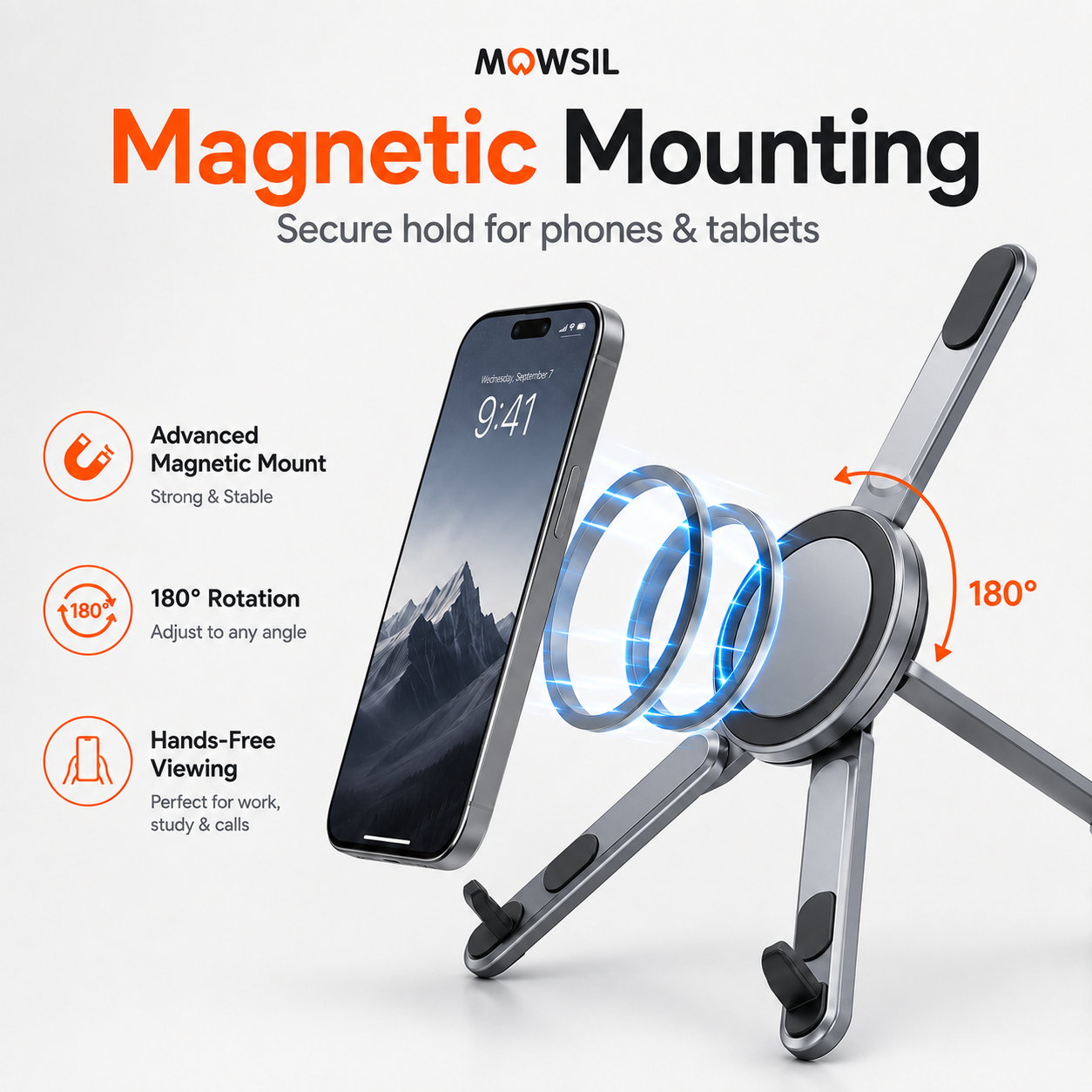 3-in-1 Universal Laptop, Tablet & Phone Stand
