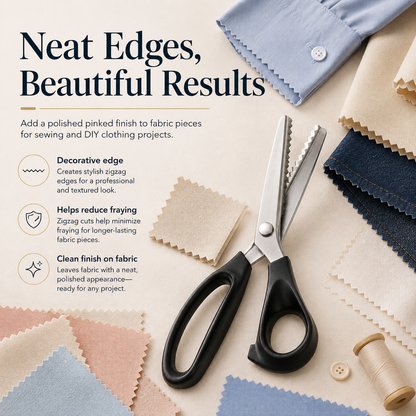 Zigzag Fabric Scissors – Shears for Sewing & Clothing