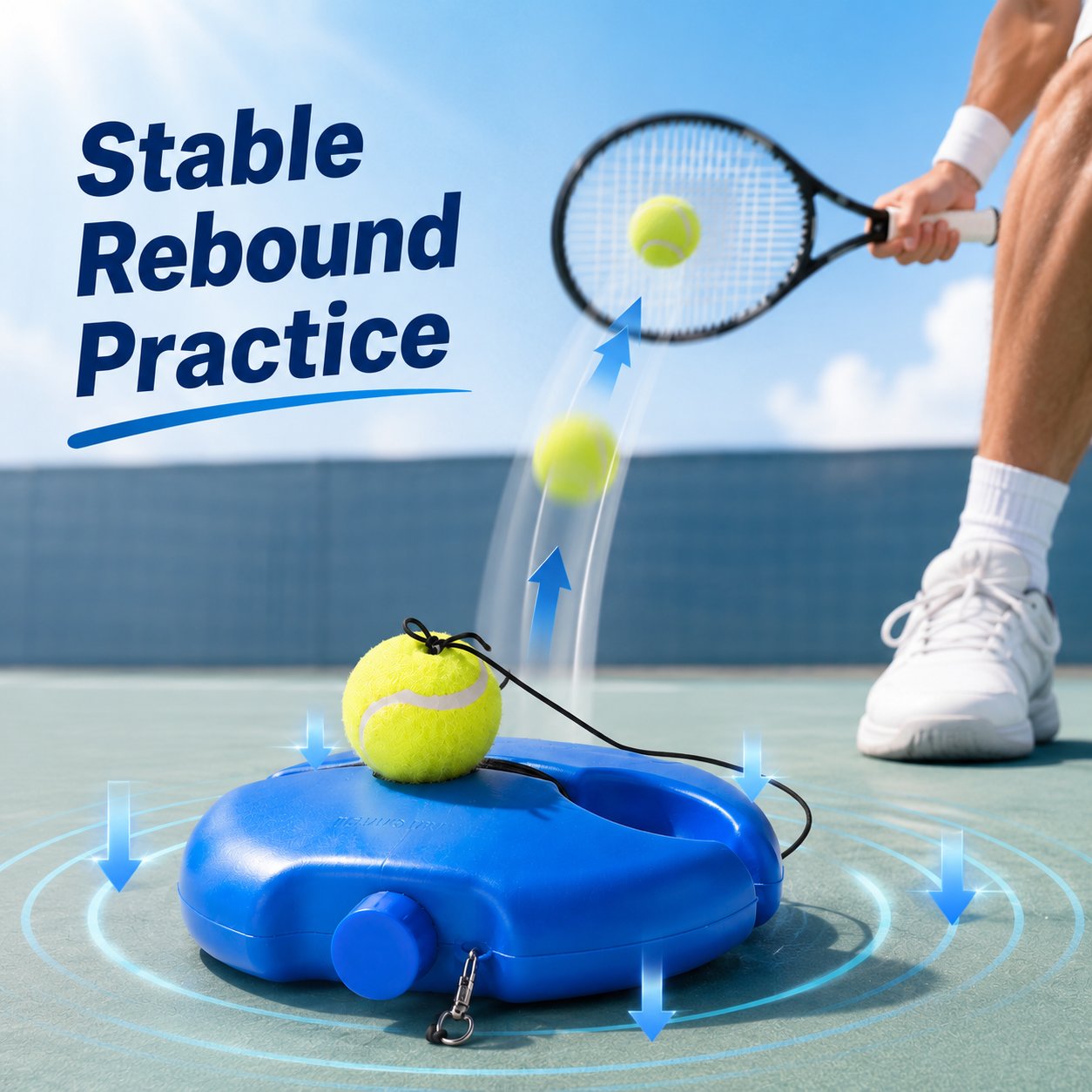 🎾Solo Tennis Trainer with 2 Rebound Balls | Practice Anywhere