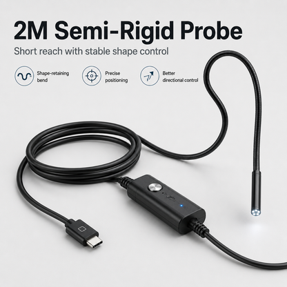 HD Endoscope Inspection Camera | 2M 5M 10M Waterproof Probe