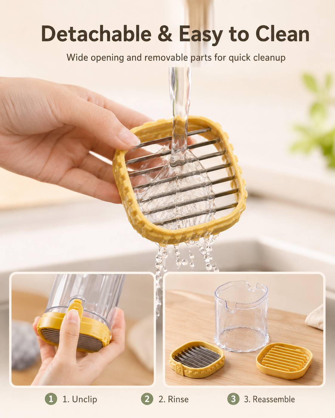 Stainless Steel Fruit & Vegetable Slicer | Even Slices