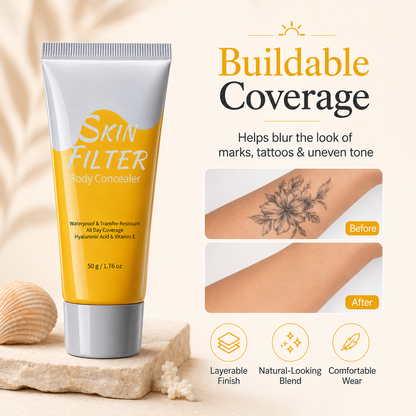 Waterproof Body Concealer – Buildable Skin Coverage for Legs & Body