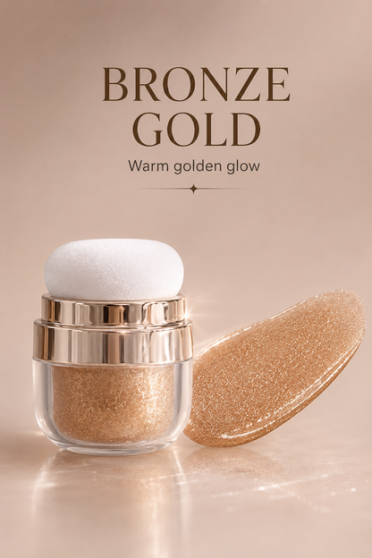 Glow Trio Shimmer Highlighter with Puff | Face & Body Radiance