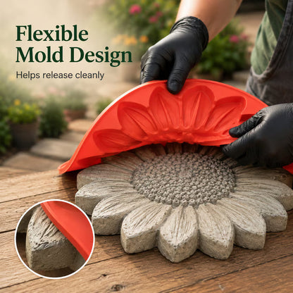 💥🌻Reusable Sunflower Stepping Stone Mold