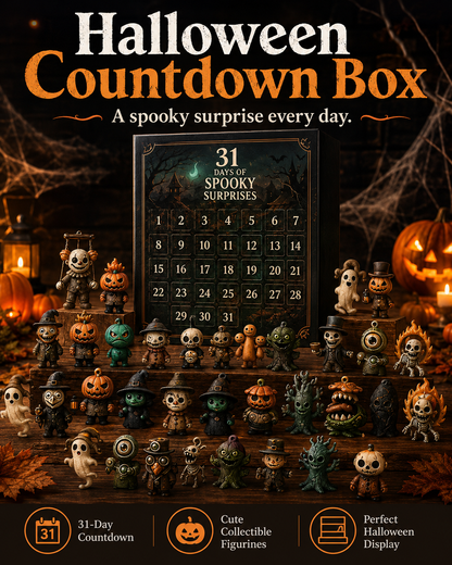 👻 31-Day Halloween Advent Calendar with Mini Figurines