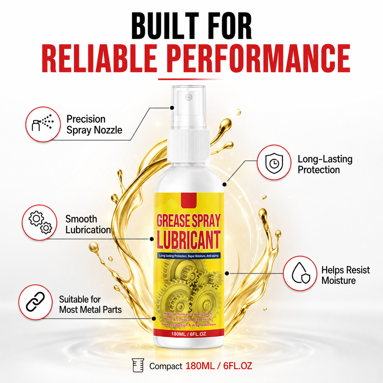 Limited-time 49% off⏰Anti-Rust Lubricant Spray & Rust Remover