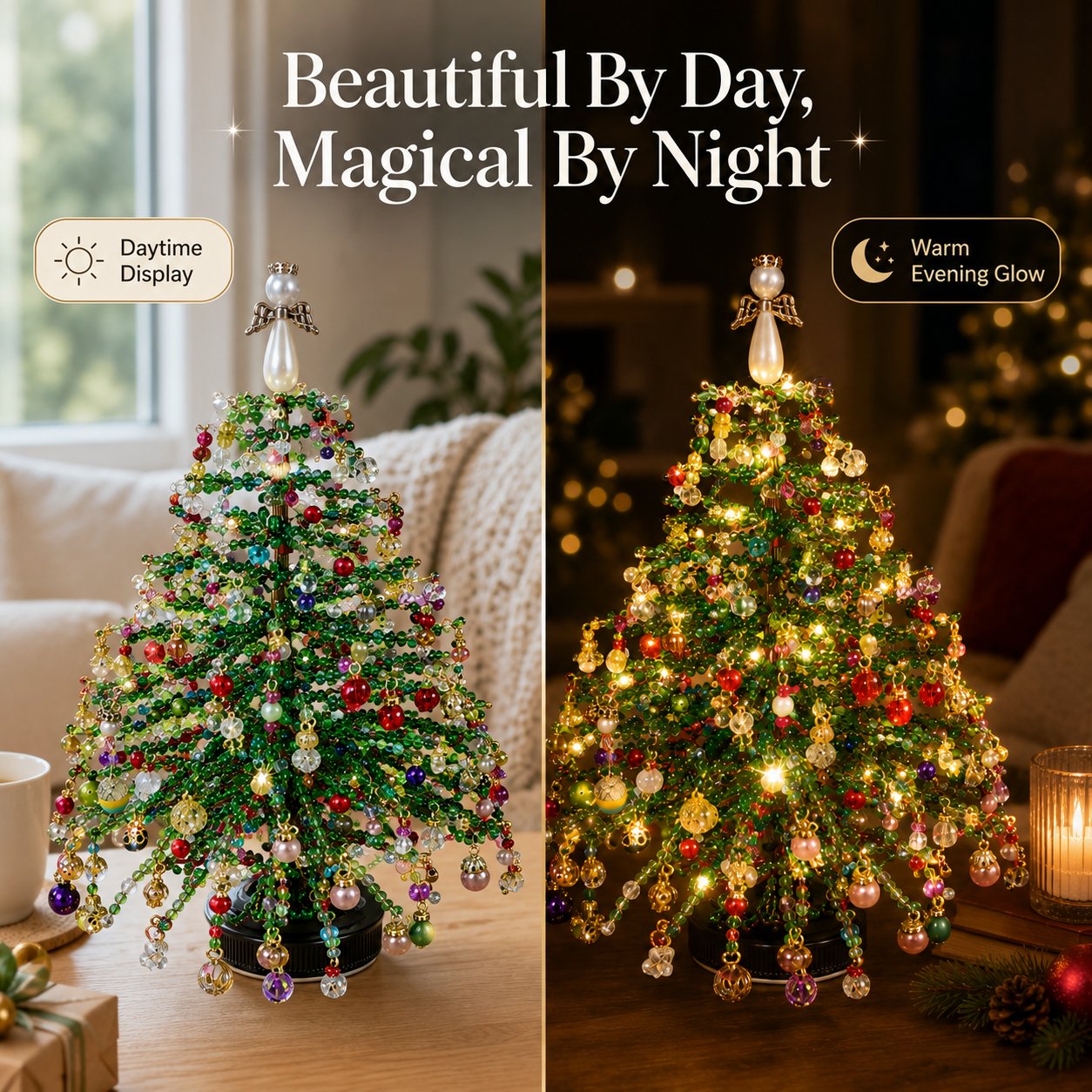 🎅DIY Beaded Christmas Tree Kit | 🎄Handmade Holiday Craft