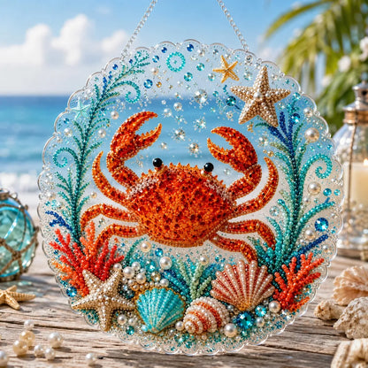 5D DIY Diamond Art Ocean Christmas Ornament Kit