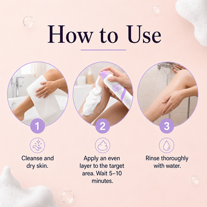 ✨  Gentle Hair Removal Mousse  | Easy At-Home Body Care