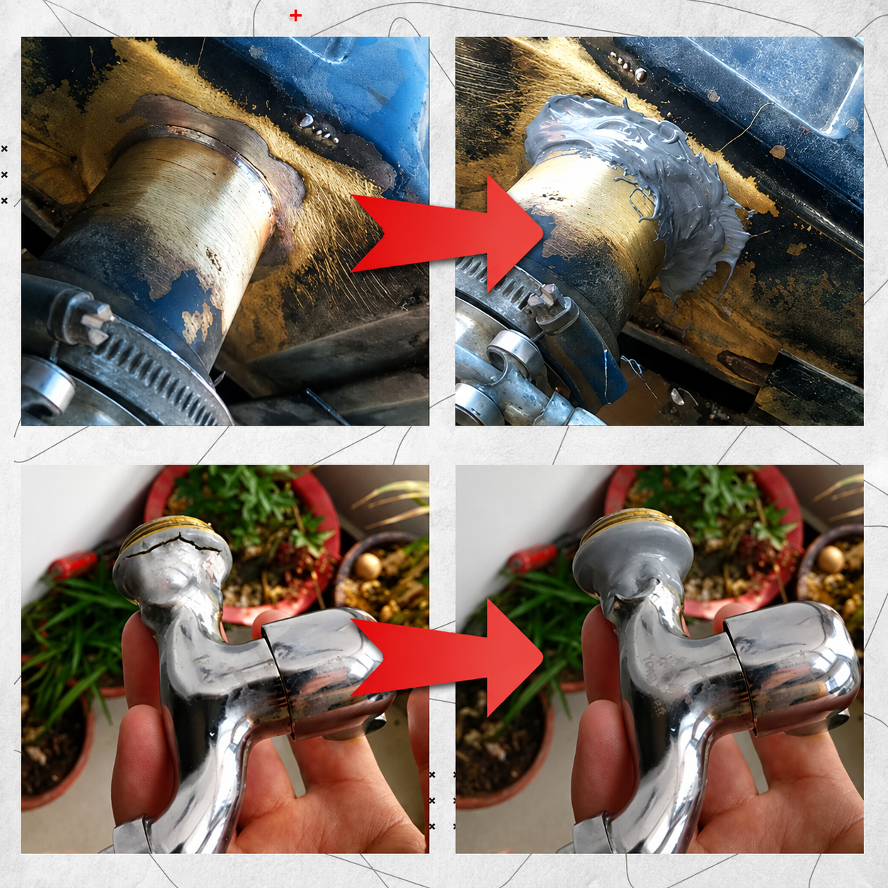 🔥AB Metal Repair Glue | Heavy-Duty Epoxy Repair Compound