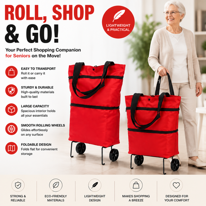 Foldable 2-in-1 Shopping Bag