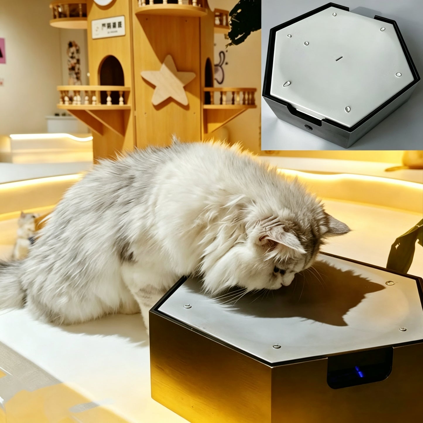 Interactive Water Drip Cat Toy Fountain