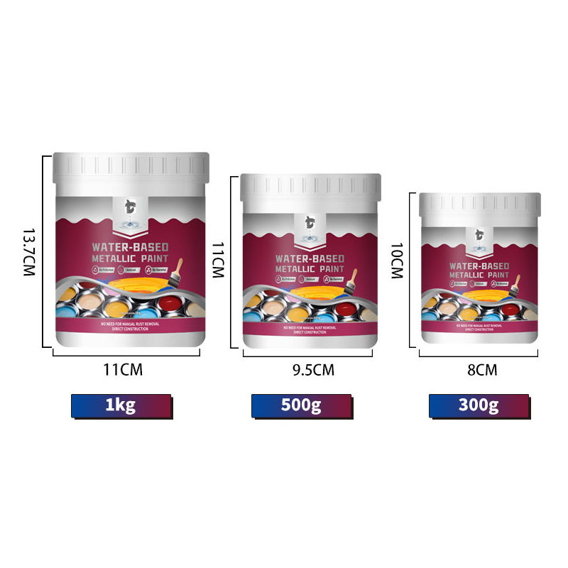 Rust Converter Metallic Paint – One coat stops rust, no sanding, no fumes.  🔨