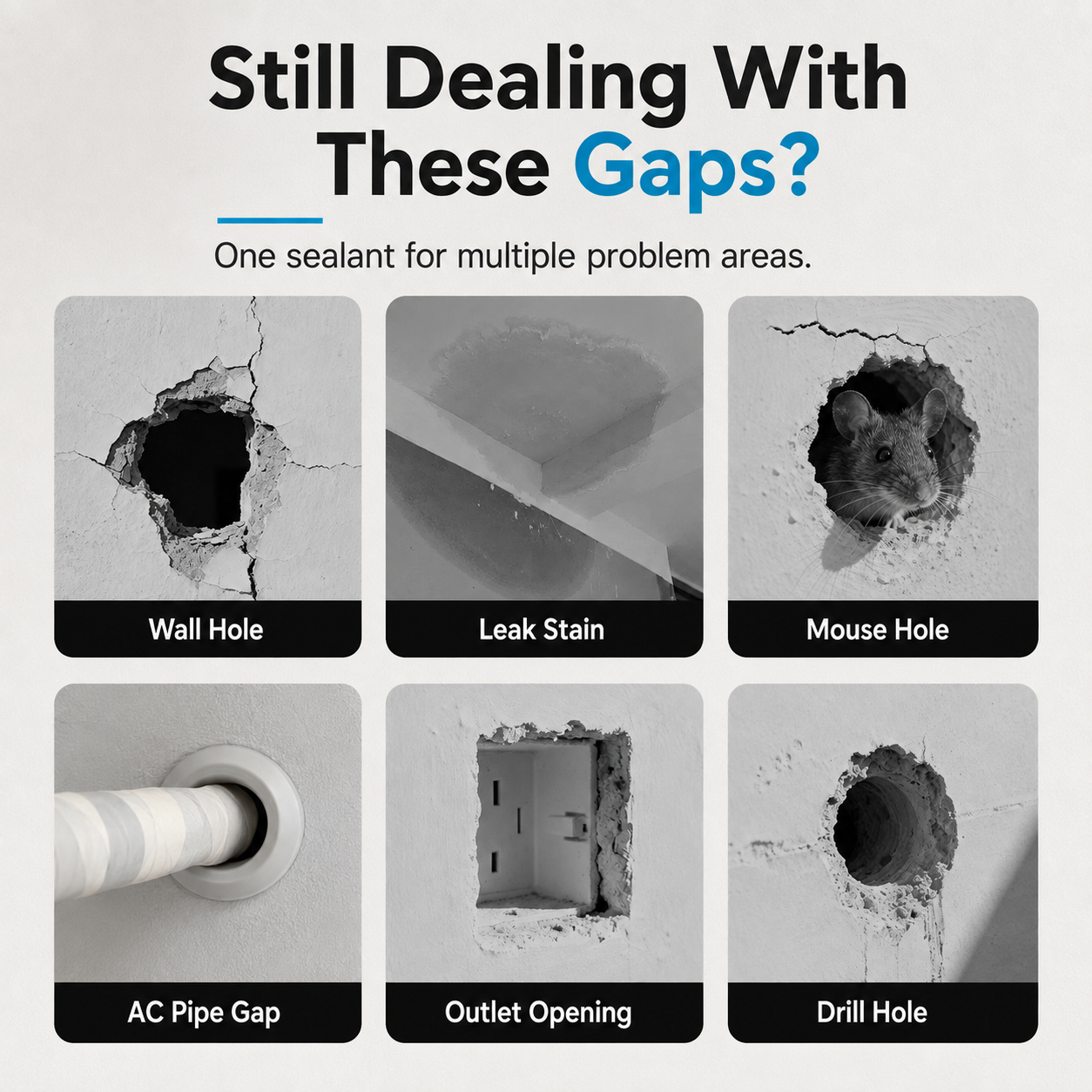 Moldable Sealant Clay – Pipe & Gap Sealing Filler