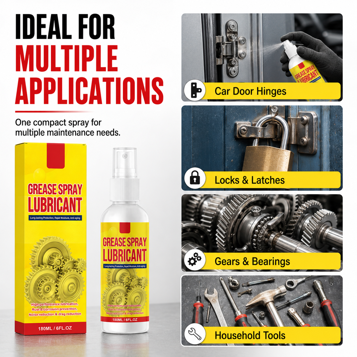Limited-time 49% off⏰Anti-Rust Lubricant Spray & Rust Remover