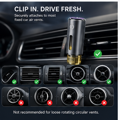 Smart Car Aroma Diffuser – Automatic Mist with 3 Fragrance Modes