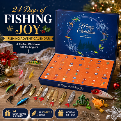 🎣 24-Day Fishing Advent Calendar | Christmas Lure Gift