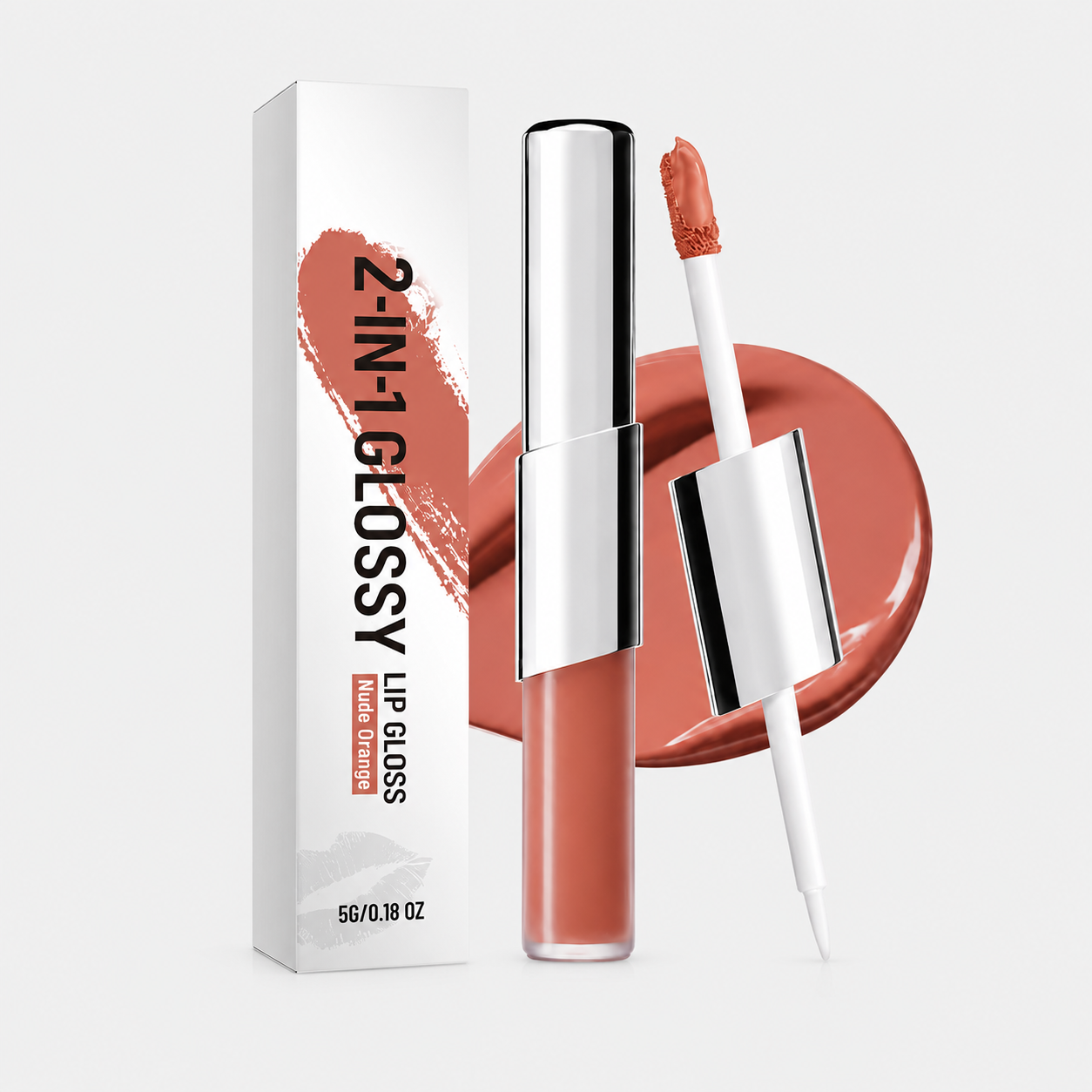 Dual-Ended Matte Lipstick & Clear Gloss | Perfect Twin Lip