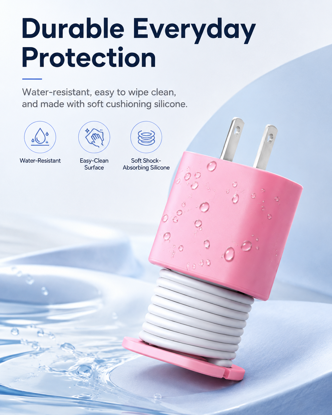 ✨ 2-Pack Charger Protector & Cable Organizer – Keep Cables Neat, Protected & Tangle-Free