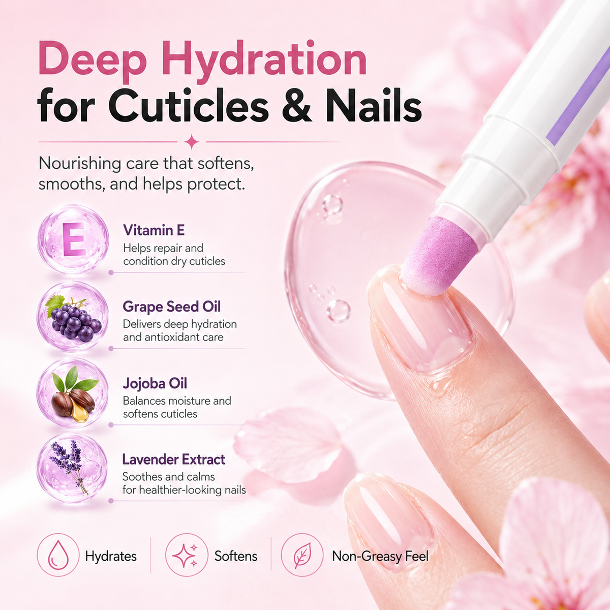 ✨ 2-in-1 Cuticle Oil Pen | Smooth, Nourish & Hydrate Cuticles