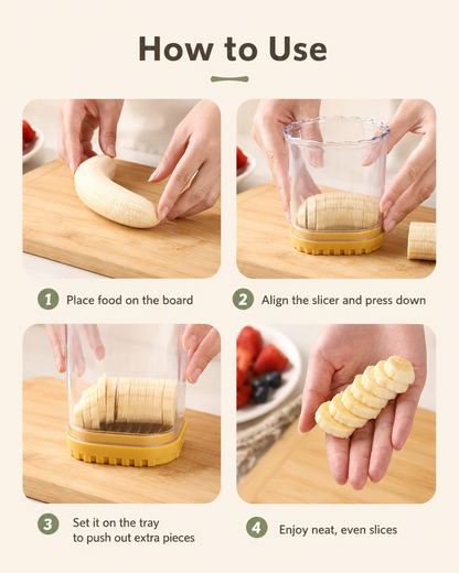 Stainless Steel Fruit & Vegetable Slicer | Even Slices