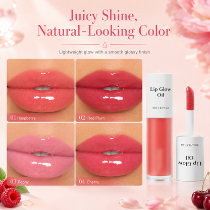 New⭐Lip Glow Oil – 7 Fruit-Inspired Glossy Shades