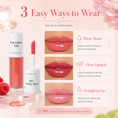 New⭐Lip Glow Oil – 7 Fruit-Inspired Glossy Shades