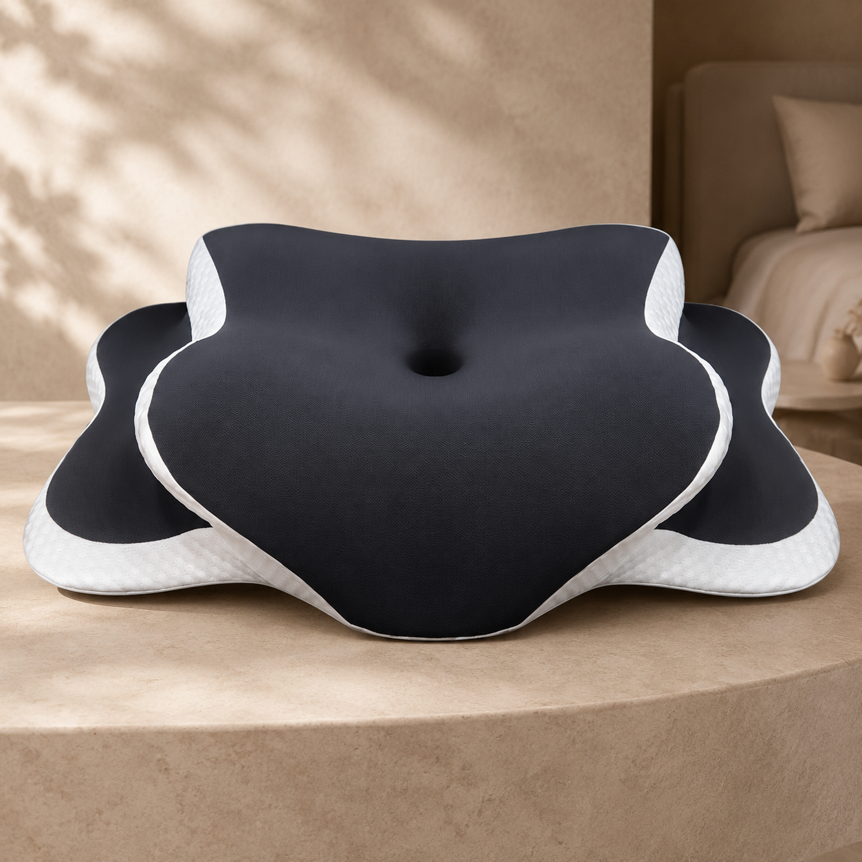 5-Zone Ergonomic Memory Foam Pillow | Contoured Support
