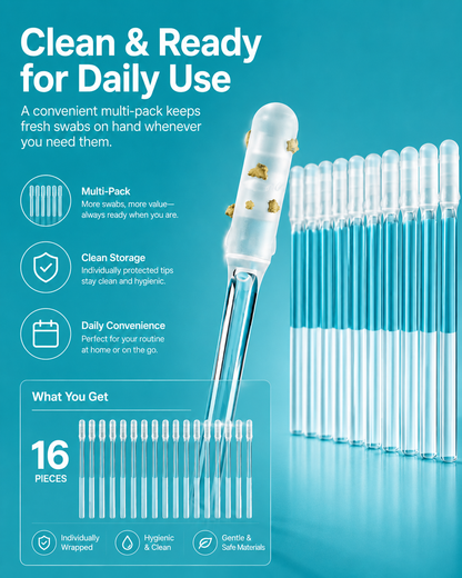 Reusable Sticky Ear Cleaning Swabs | Soft Silicone Tips