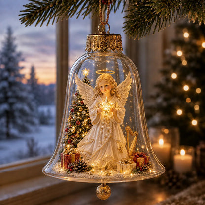 ✨🎄 Light-up Christmas decoration – Magical mini Christmas world with warm light