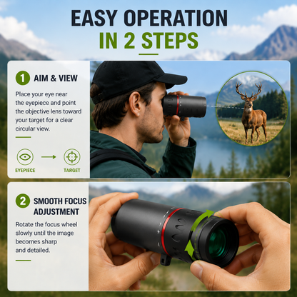 AI Day/Night Dual-Use Monoculars – 8000-meter detection range