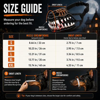 Dinosaur Jaw Dog Muzzle | Halloween Pet Costume