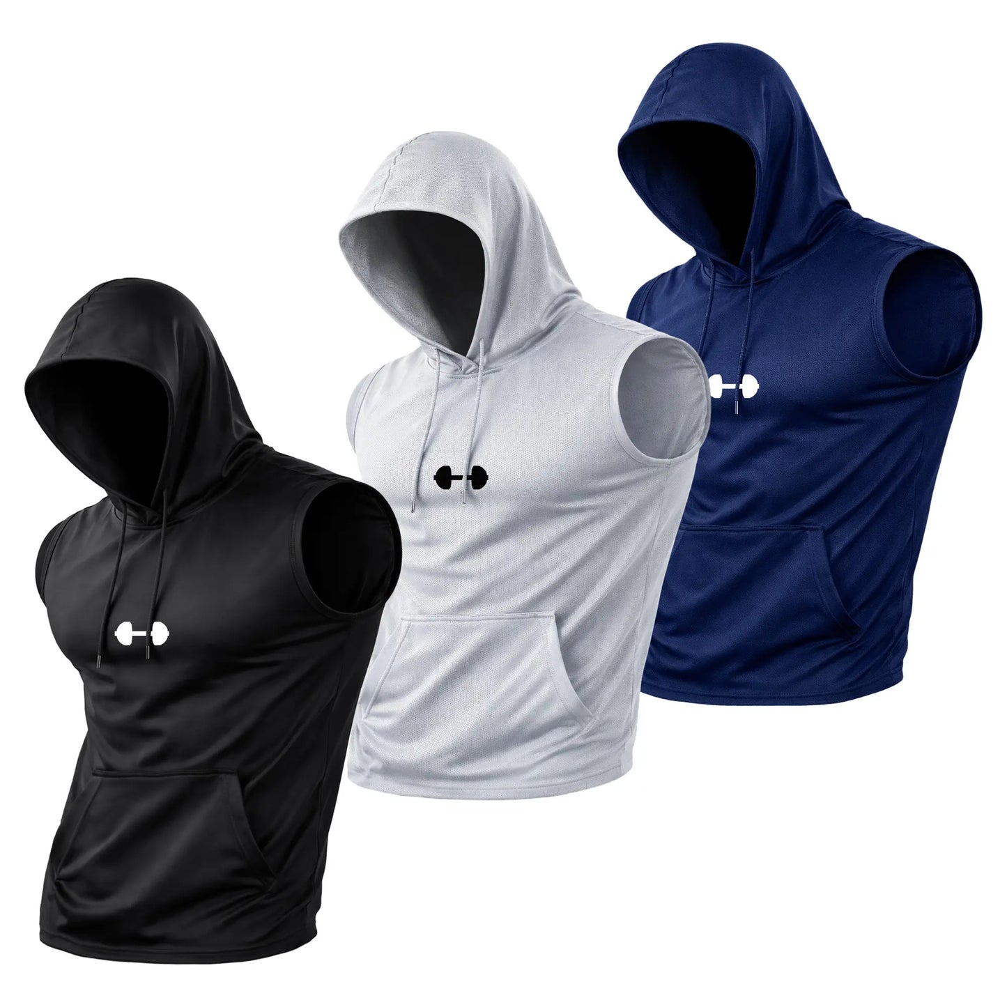 Hot Sale Men’s Sleeveless Hooded Sports Tank Top | Quick-Dry Gym & Casual Wear