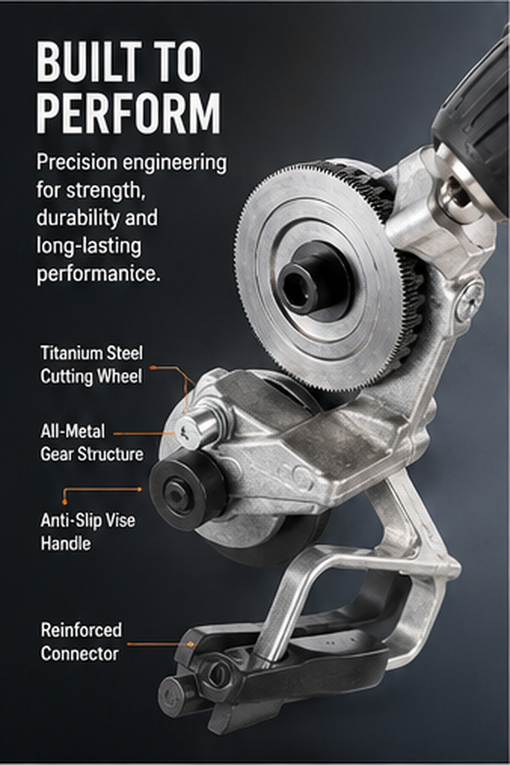 Drill-Powered Sheet Metal Cutter Attachment | Fast Clean Cuts
