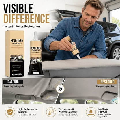 🔥 Car Headliner Rescue Glue – Strong Hold for Sagging & Peeling Interiors