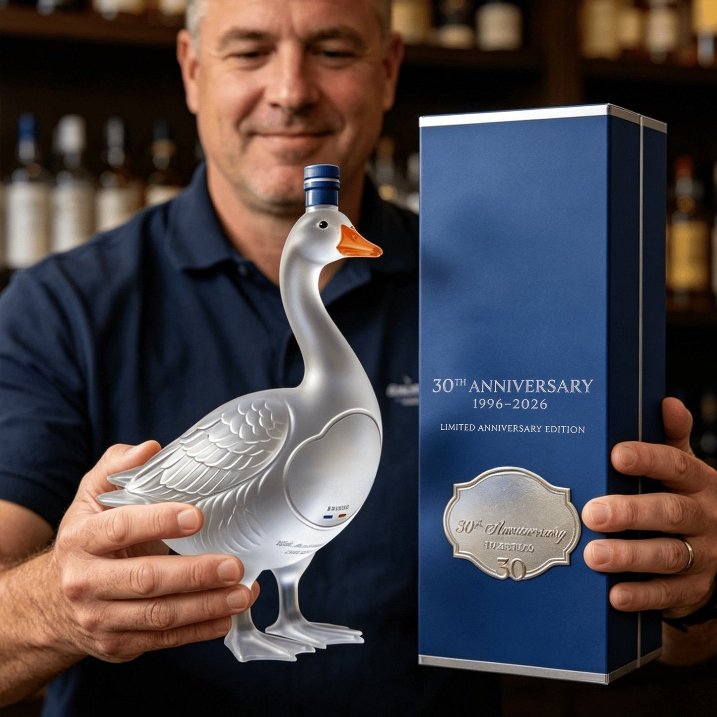 🇫🇷 Goose 30th Anniversary 3D Sculpted Vodka Bottle
