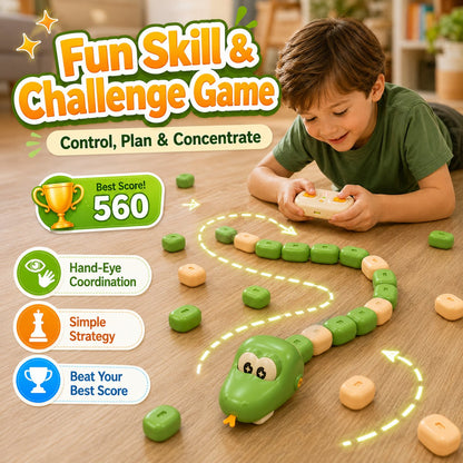 Remote Control Snake Block-Collecting Game