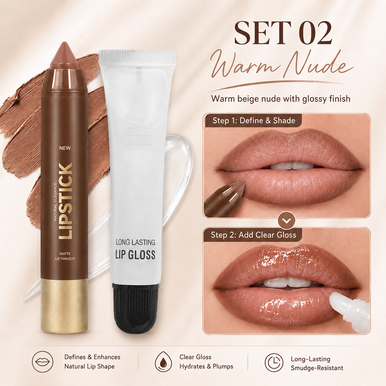 2-Step Ombre Lip Combo | 6 Wearable Shades