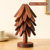 Walnut Finish [5 Panels + Base]
