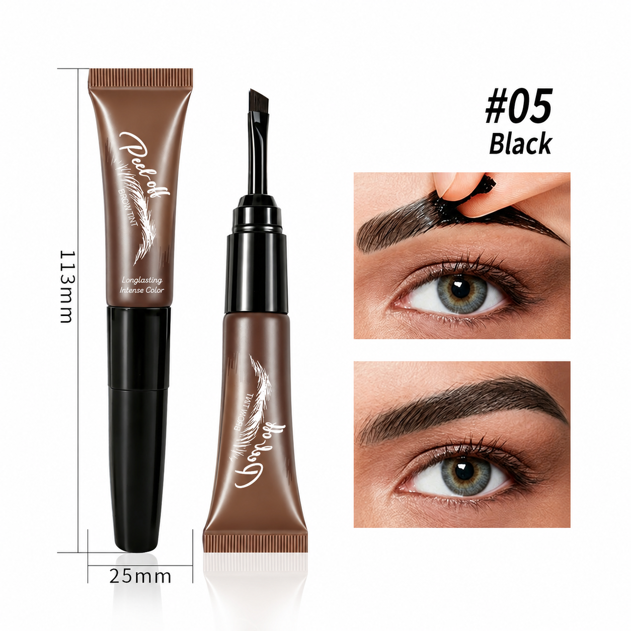 ✨ Peel-Off Brow Tint – Easy, Long-Lasting Natural Brow Definition