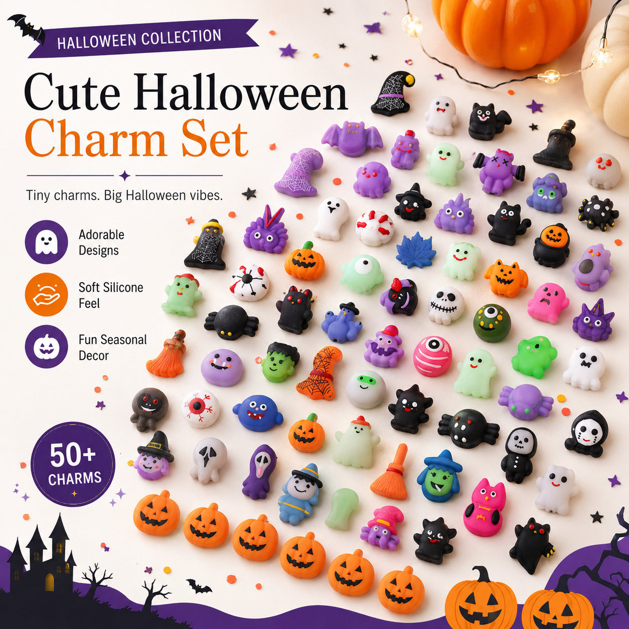 🎃 30 Mystery Squishies · Squeeze · Collect · Discover