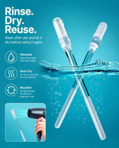 Reusable Sticky Ear Cleaning Swabs | Soft Silicone Tips