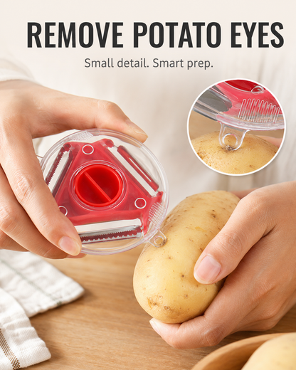 3-in-1 Rotary Vegetable Peeler | Peel & Julienne