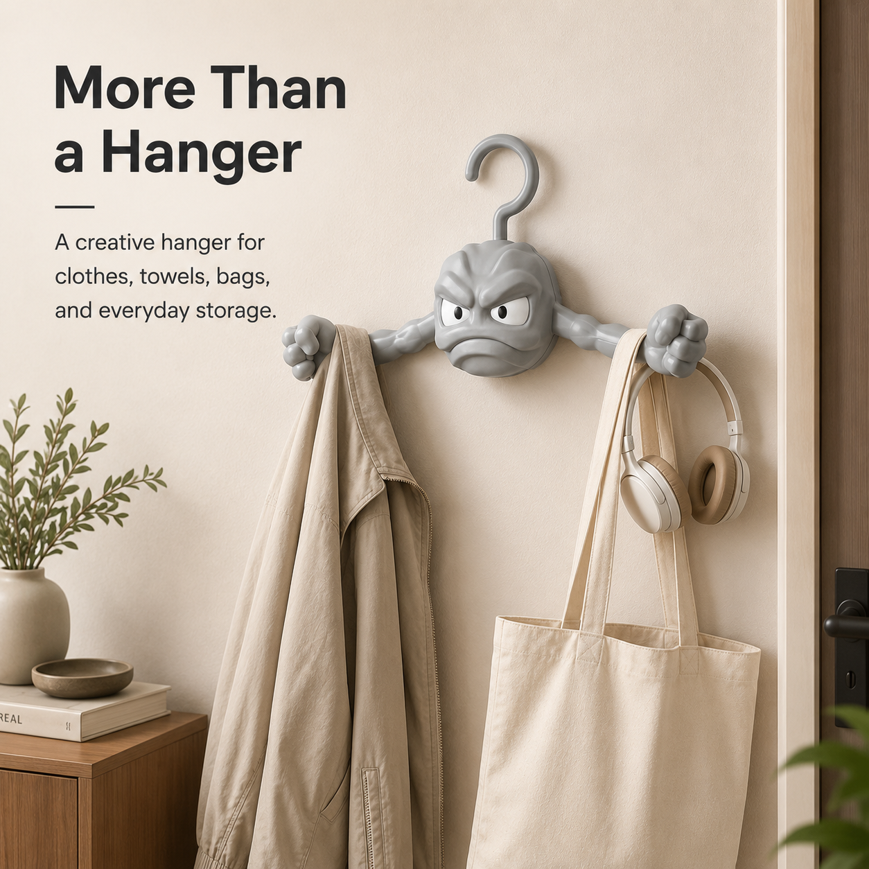 Creative Character Clothes Hanger | Multi-Use Hanger for Clothes & Towels